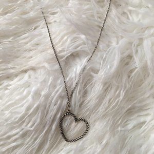 James Avery Changeable Heart Charm Holder Necklace